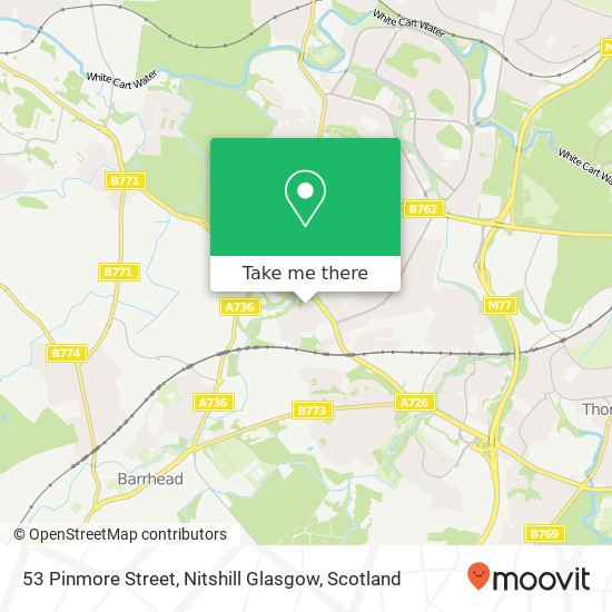 53 Pinmore Street, Nitshill Glasgow map