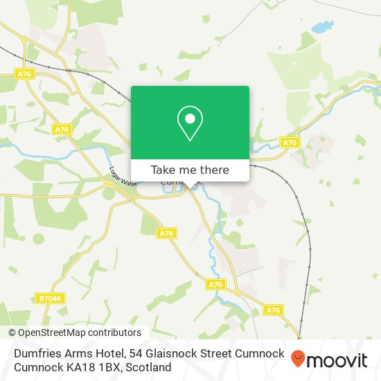 Dumfries Arms Hotel, 54 Glaisnock Street Cumnock Cumnock KA18 1BX map