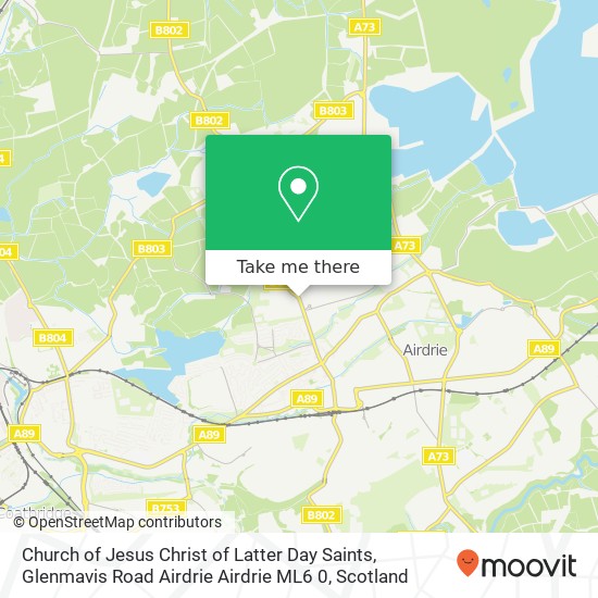 Church of Jesus Christ of Latter Day Saints, Glenmavis Road Airdrie Airdrie ML6 0 map