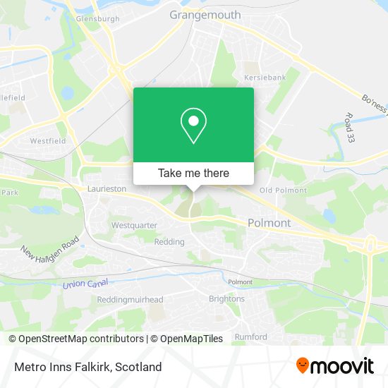 Metro Inns Falkirk map