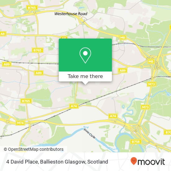 4 David Place, Ballieston Glasgow map