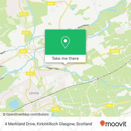 4 Merkland Drive, Kirkintilloch Glasgow map