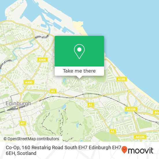 Co-Op, 160 Restalrig Road South EH7 Edinburgh EH7 6EH map