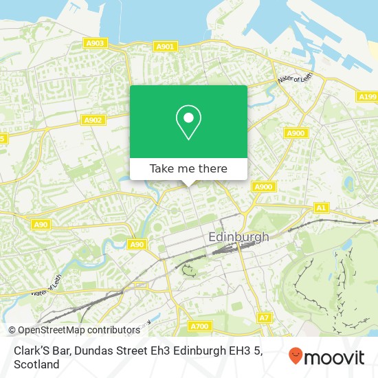 Clark’S Bar, Dundas Street Eh3 Edinburgh EH3 5 map