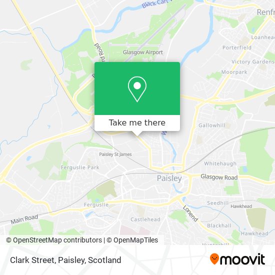Clark Street, Paisley map