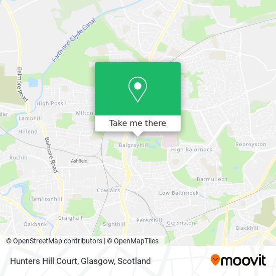 Hunters Hill Court, Glasgow map
