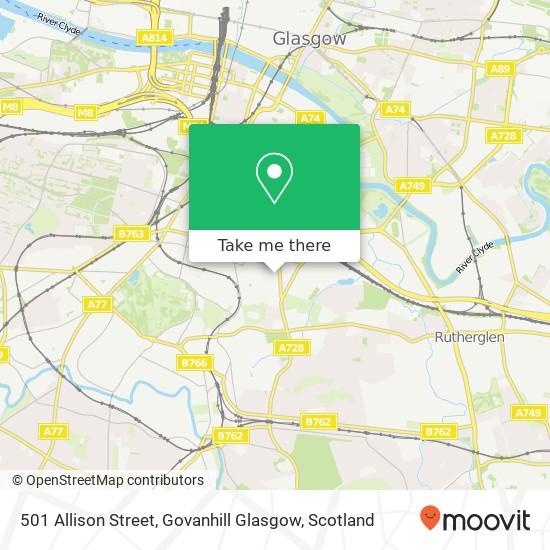 501 Allison Street, Govanhill Glasgow map