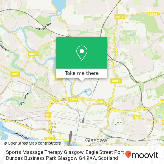 Sports Massage Therapy Glasgow, Eagle Street Port Dundas Business Park Glasgow G4 9XA map