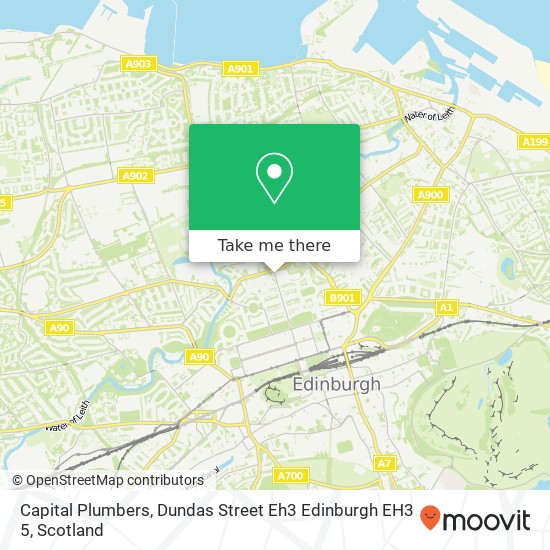 Capital Plumbers, Dundas Street Eh3 Edinburgh EH3 5 map