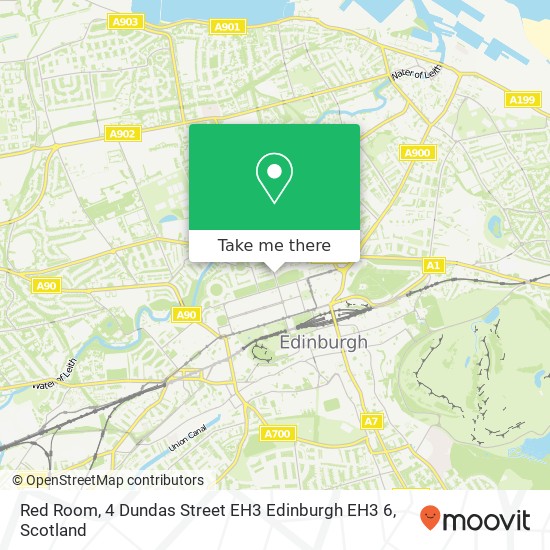 Red Room, 4 Dundas Street EH3 Edinburgh EH3 6 map