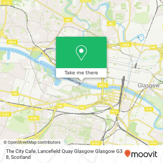 The City Cafe, Lancefield Quay Glasgow Glasgow G3 8 map