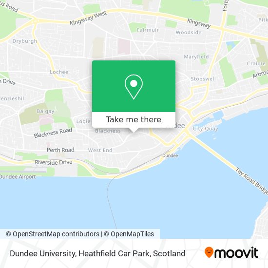 Dundee University, Heathfield Car Park map