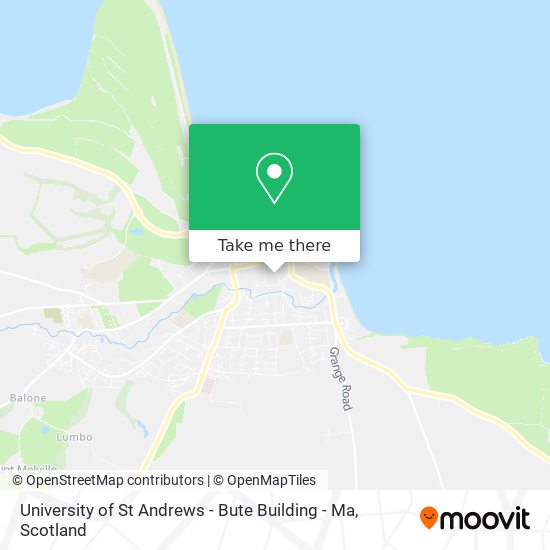 University of St Andrews - Bute Building - Ma map