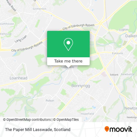 The Paper Mill Lasswade map
