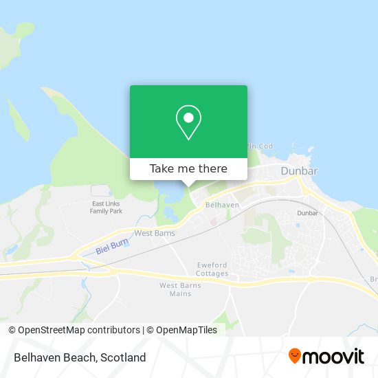 Belhaven Beach map