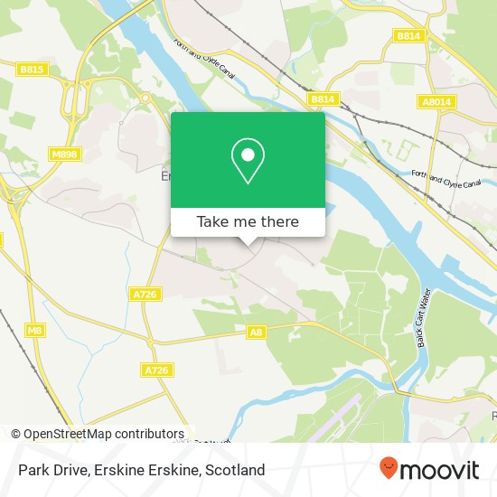 Park Drive, Erskine Erskine map