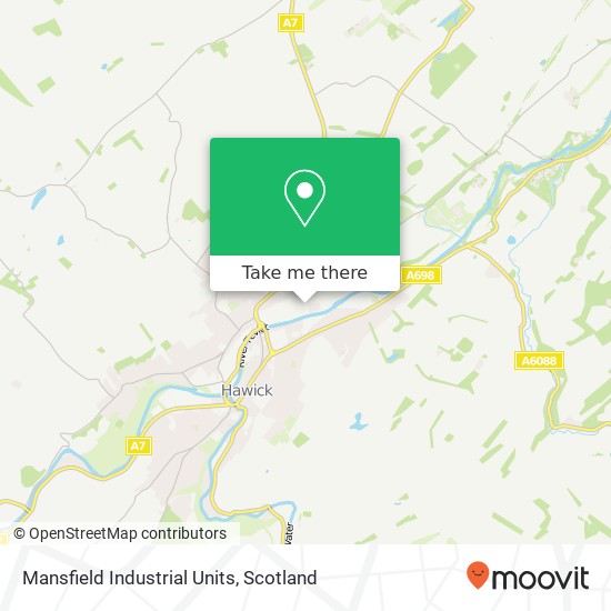 Mansfield Industrial Units map