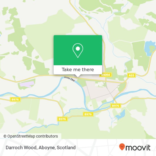 Darroch Wood, Aboyne map