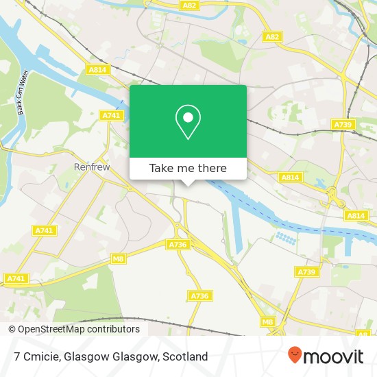 7 Cmicie, Glasgow Glasgow map