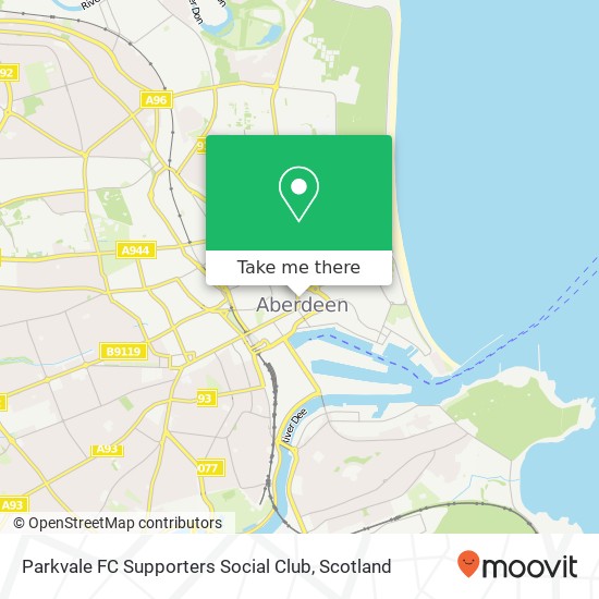 Parkvale FC Supporters Social Club map