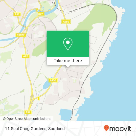 11 Seal Craig Gardens, Cove Bay Aberdeen map