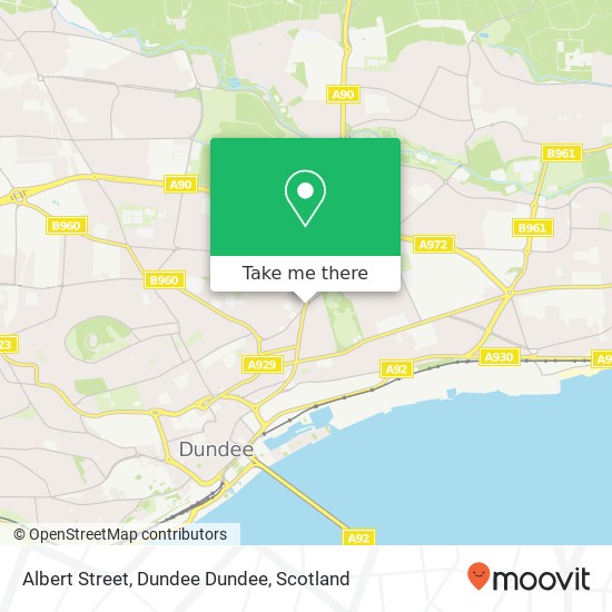 Albert Street, Dundee Dundee map