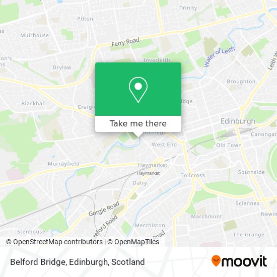 Belford Bridge, Edinburgh map