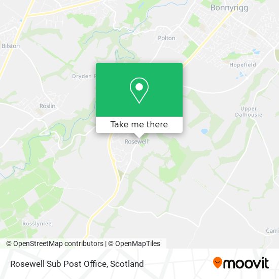 Rosewell Sub Post Office map
