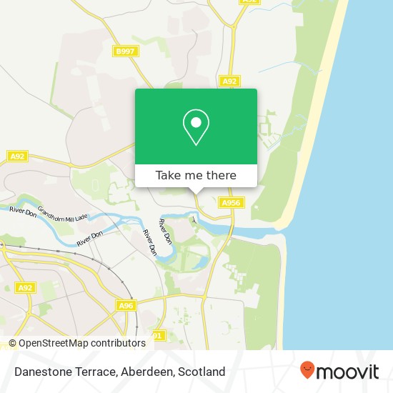Danestone Terrace, Aberdeen map
