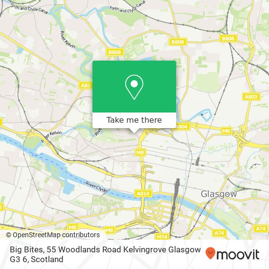 Big Bites, 55 Woodlands Road Kelvingrove Glasgow G3 6 map