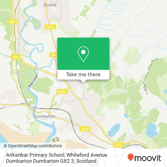 Aitkenbar Primary School, Whiteford Avenue Dumbarton Dumbarton G82 3 map
