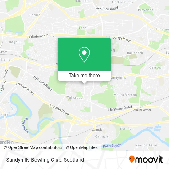 Sandyhills Bowling Club map