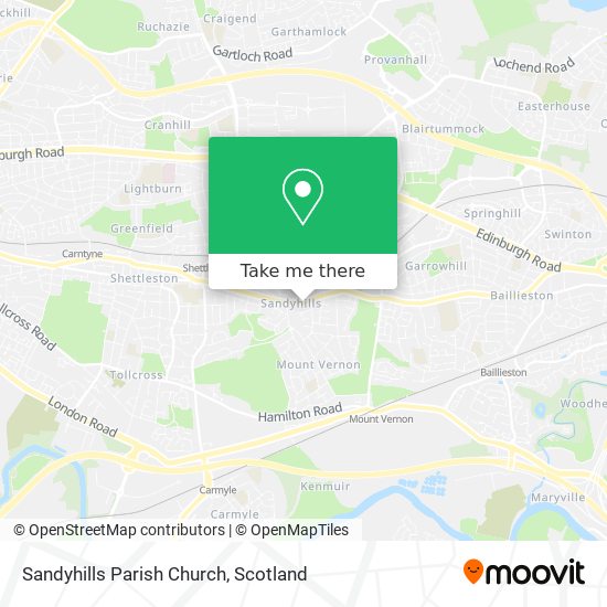 Sandyhills Parish Church map