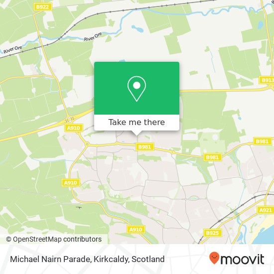Michael Nairn Parade, Kirkcaldy map