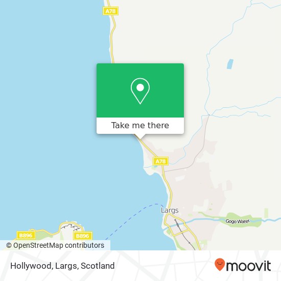 Hollywood, Largs map