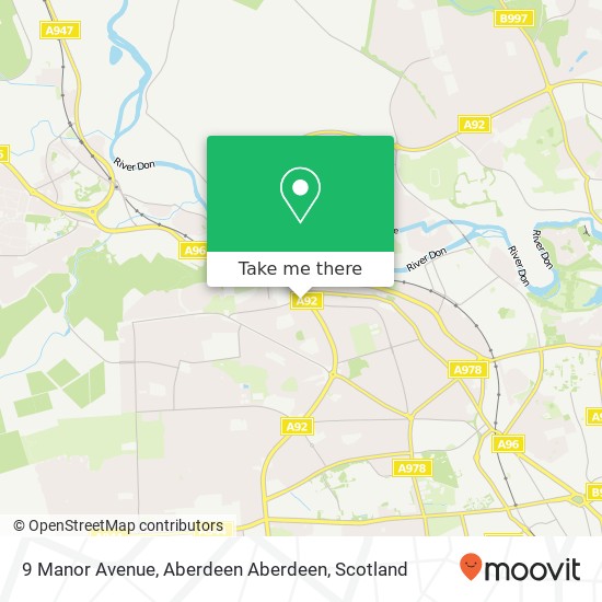 9 Manor Avenue, Aberdeen Aberdeen map