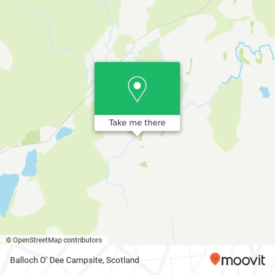 Balloch O' Dee Campsite map