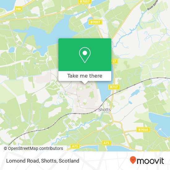 Lomond Road, Shotts map