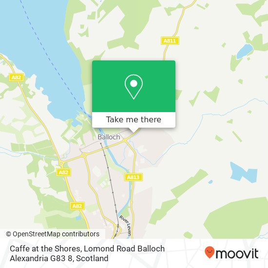 Caffe at the Shores, Lomond Road Balloch Alexandria G83 8 map