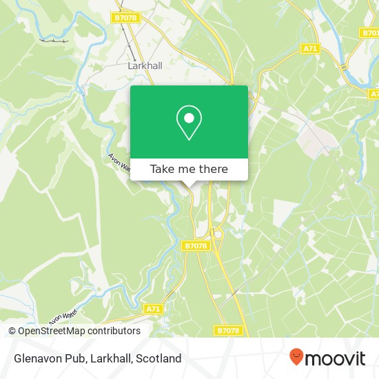 Glenavon Pub, Larkhall map