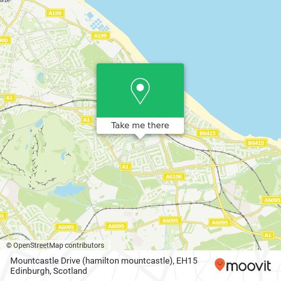 Mountcastle Drive (hamilton mountcastle), EH15 Edinburgh map