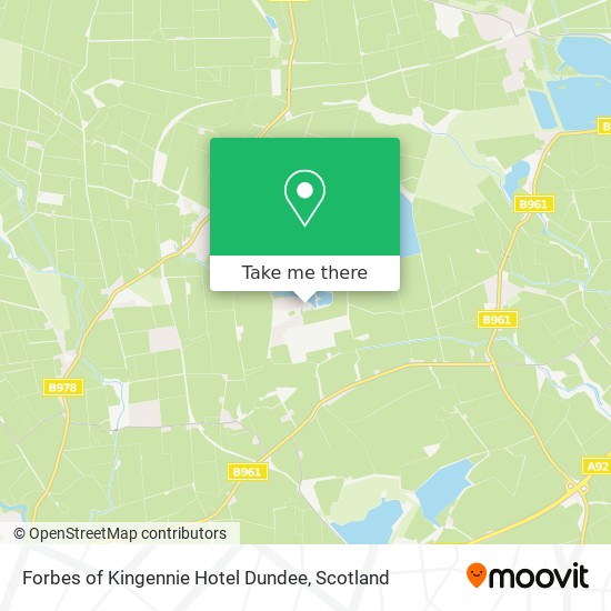 Forbes of Kingennie Hotel Dundee map