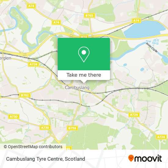 Cambuslang Tyre Centre map