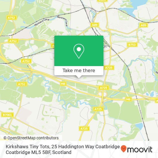 Kirkshaws Tiny Tots, 25 Haddington Way Coatbridge Coatbridge ML5 5BF map