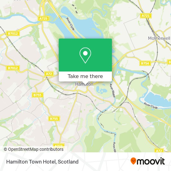 Hamilton Town Hotel map