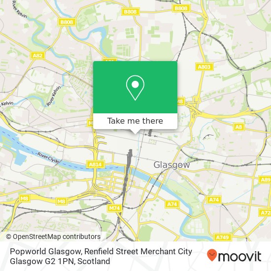 Popworld Glasgow, Renfield Street Merchant City Glasgow G2 1PN map