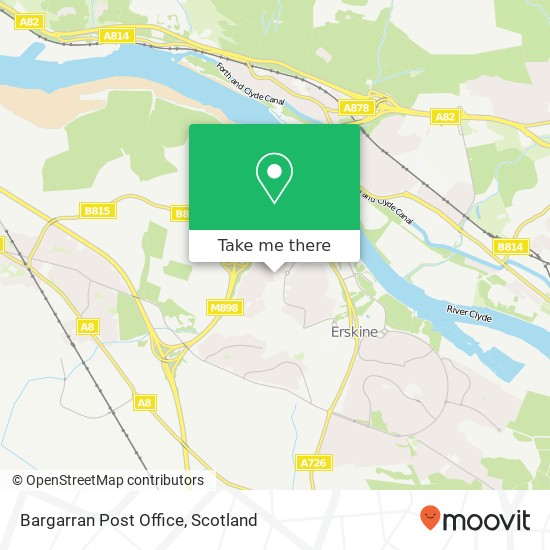 Bargarran Post Office, Shaw Court Erskine Erskine PA8 6BS map
