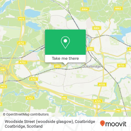 Woodside Street (woodside glasgow), Coatbridge Coatbridge map