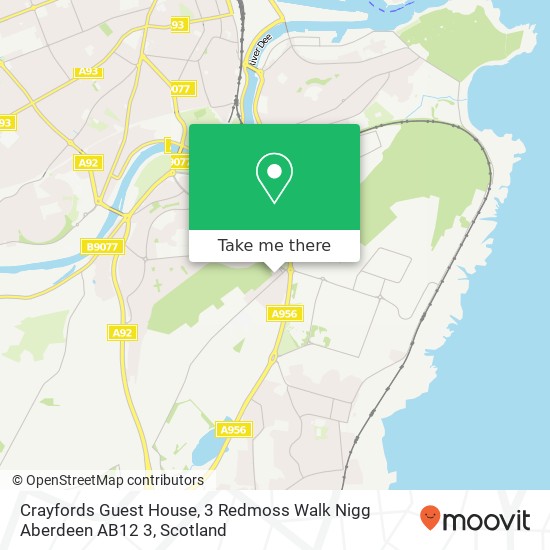 Crayfords Guest House, 3 Redmoss Walk Nigg Aberdeen AB12 3 map