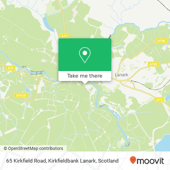 65 Kirkfield Road, Kirkfieldbank Lanark map